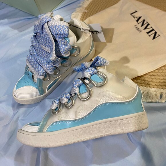 Lanvin Sneakers in Light Blue - Picture 5 of 10